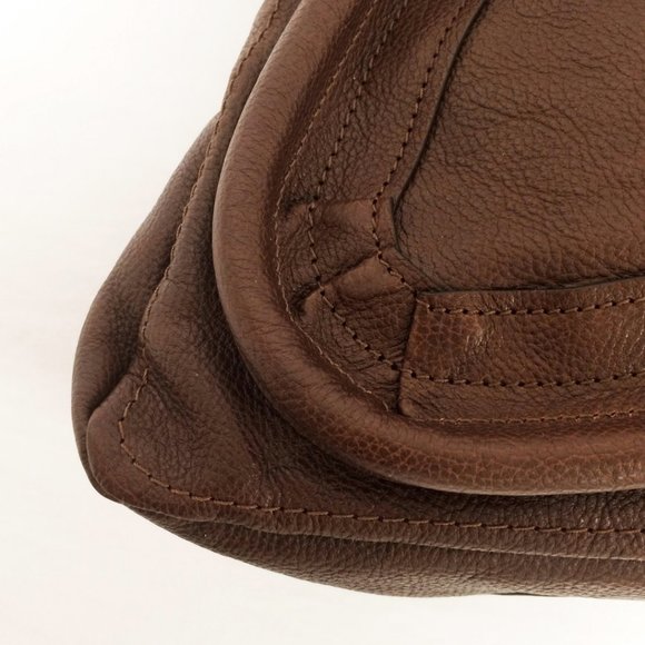Chloe` Paraty Brown Leather Shopper Bag - Picture 7 of 10